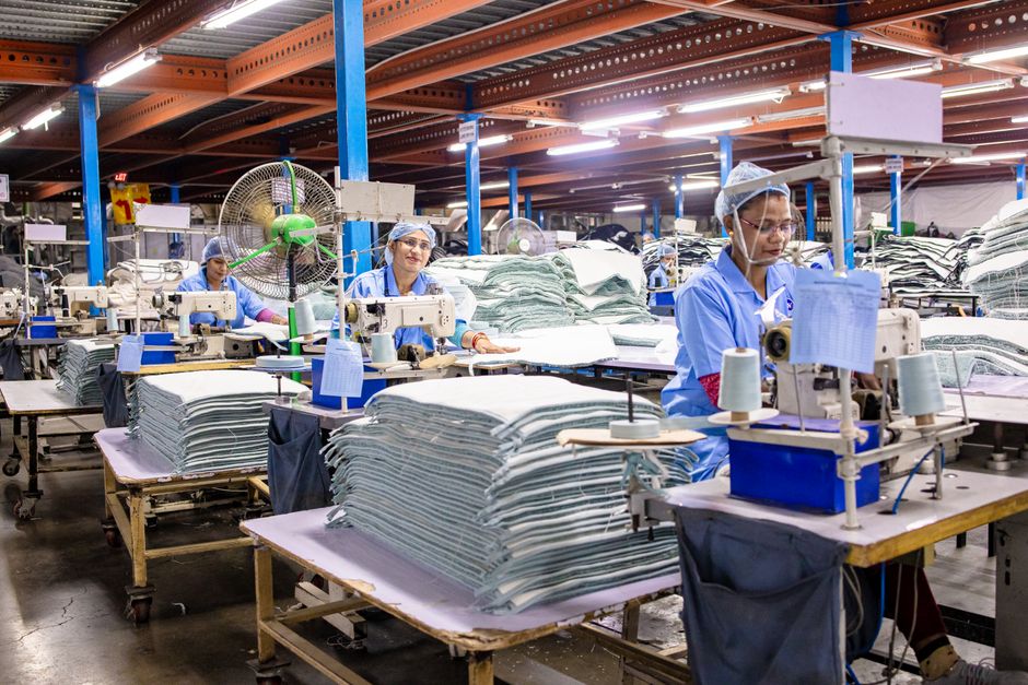 Textile factory floor